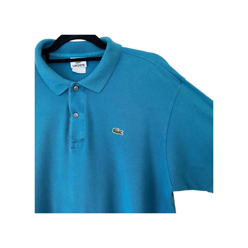 Lacoste Classic Fit Short Sleeve Polo Shirt Mens Blue Casual Top Large (6)